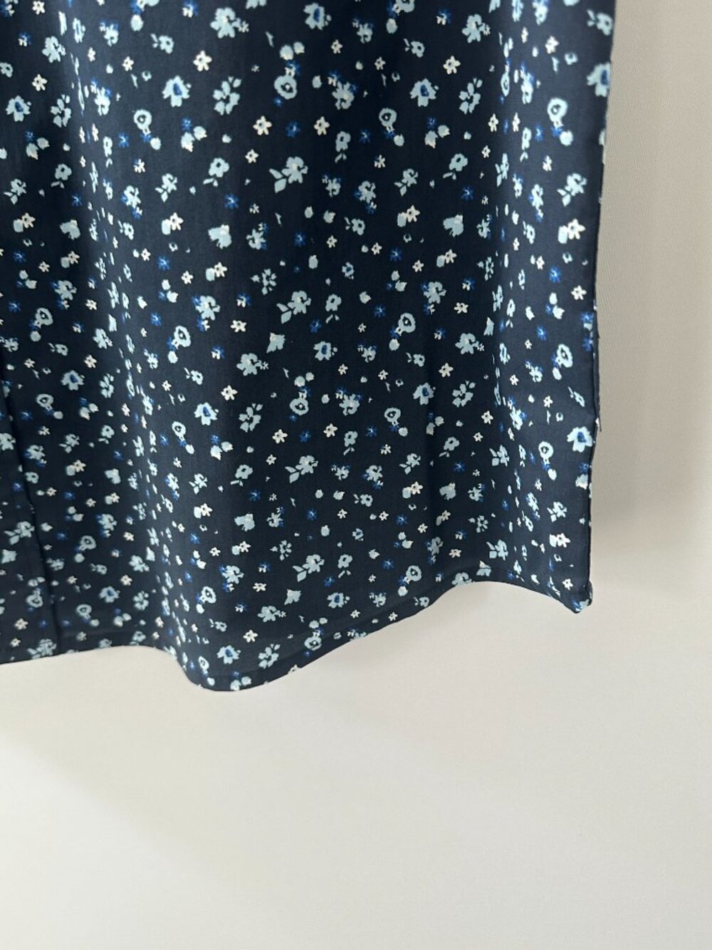 George Blue Floral Pattern Large Men's Short Sleeve Shirt - Picture 4 of 8